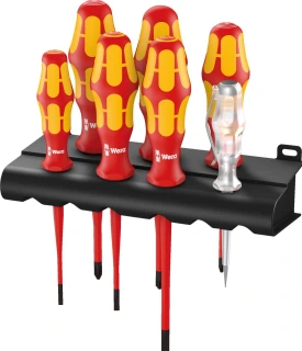 Wera screwdriver & voltage tester kit 7 pcs. Kraftform Plus