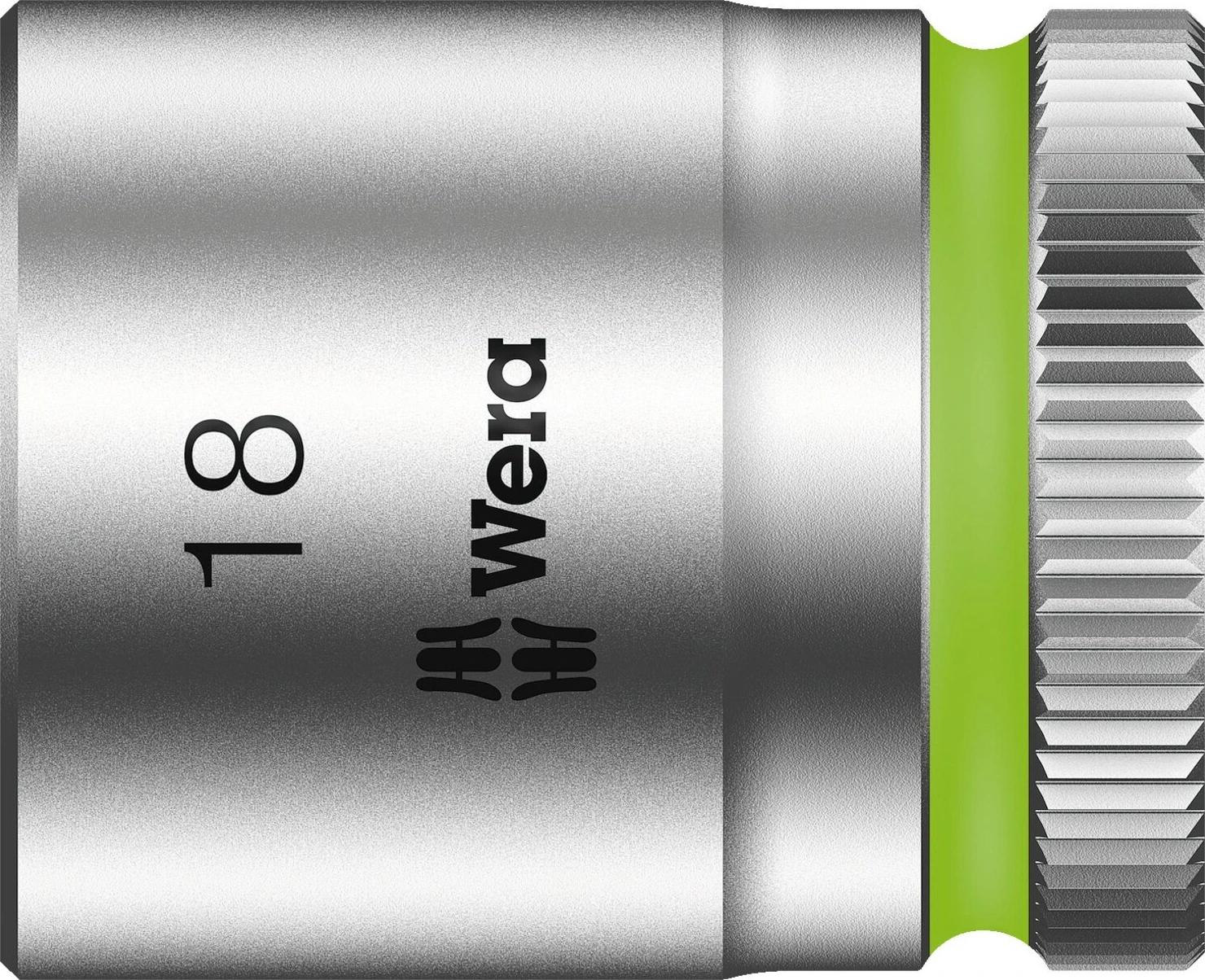 Wera Zyklop 3/8" socket - Metric 18.0, 18 mm, Chrome