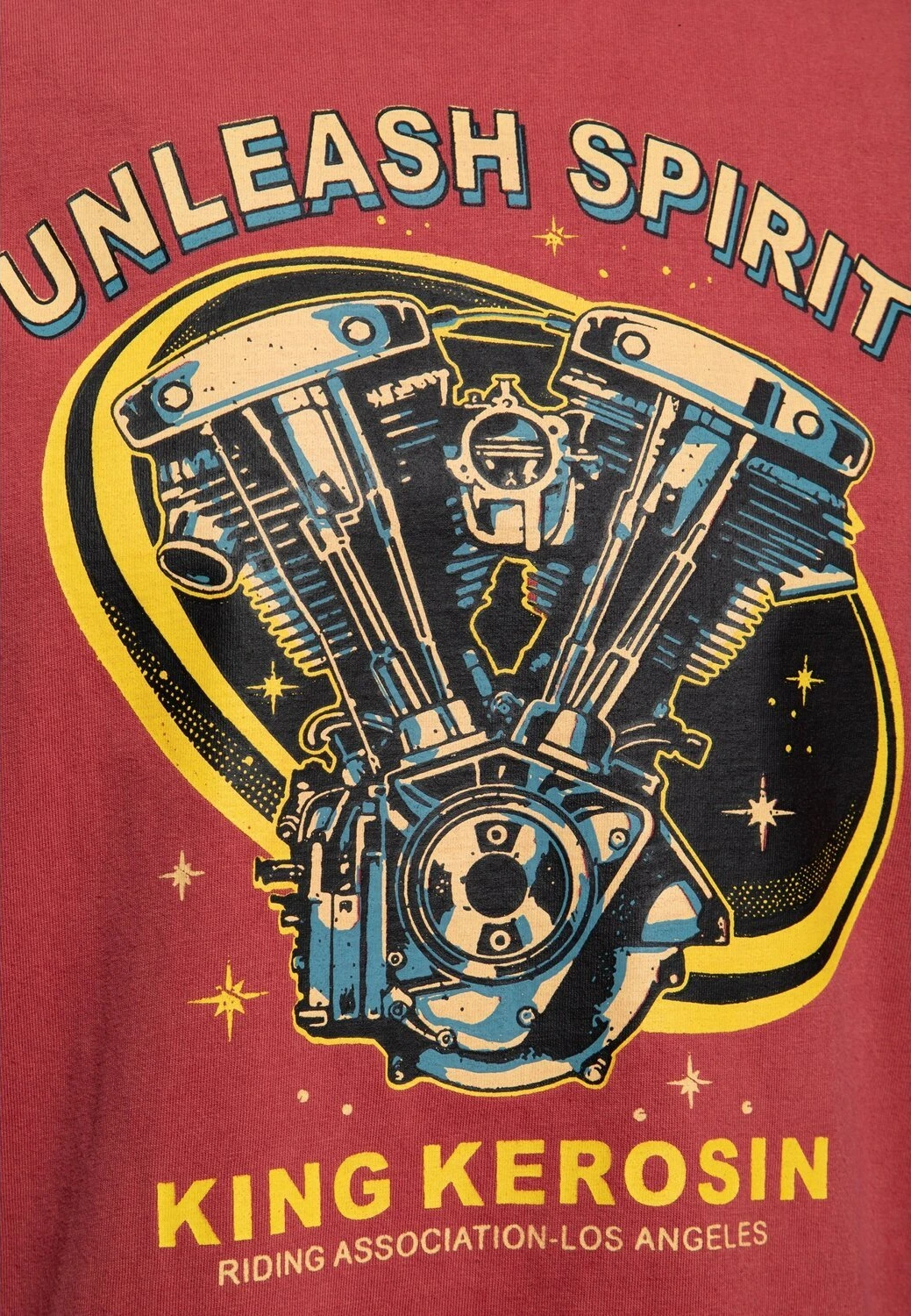 King Kerosin Unleash Spirit t-shirt Burgundy, M