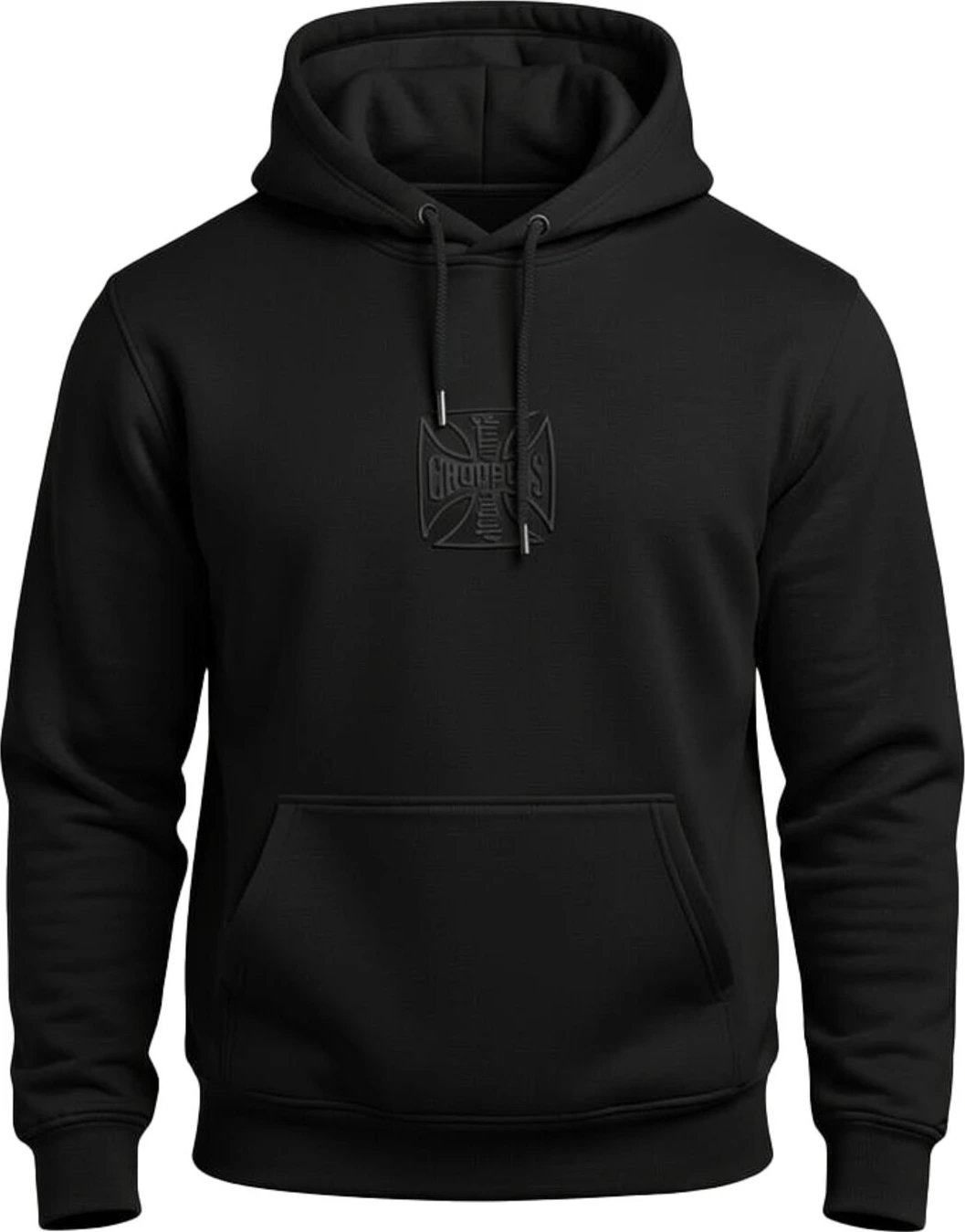 WCC Embossed hoodie, Black, S