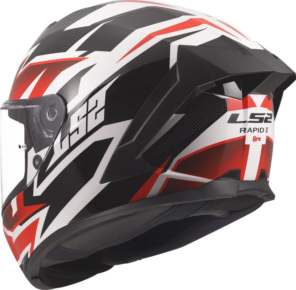 LS2 FF820 RAPID III XTREM Helmet - 3XL, White Black Red
