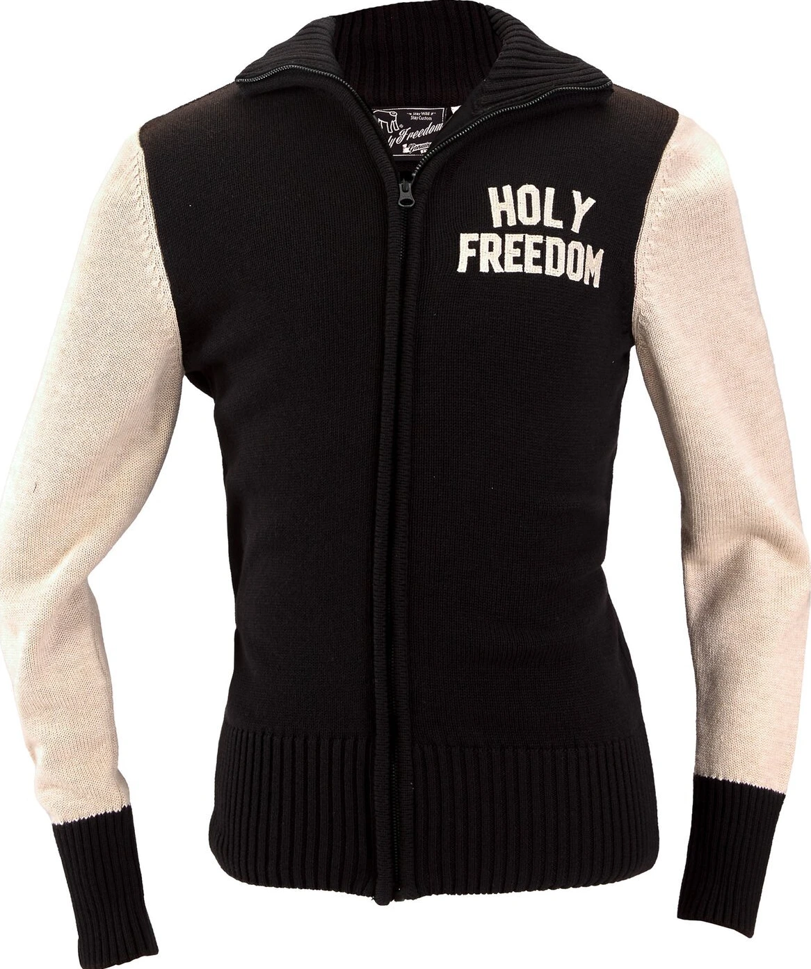 Holy Freedom Dirtrack sweatshirt, Black, white, M
