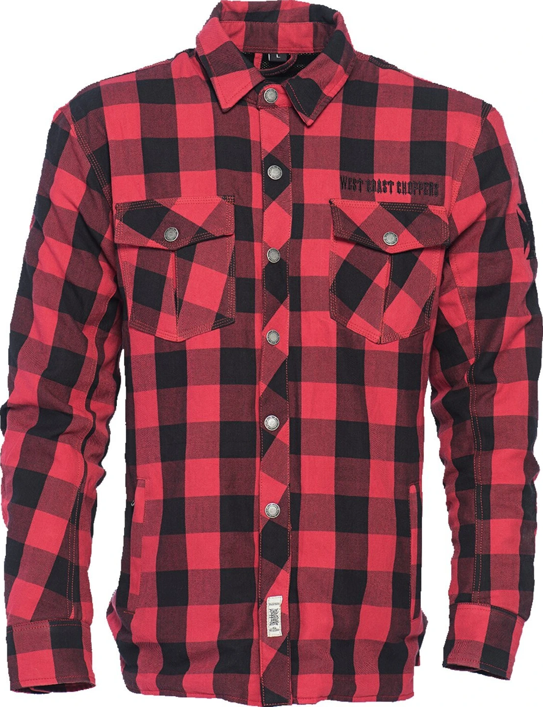 WCC Dominator riding flannel shirt red/black CE appr, storm grey black tracker Red, S
