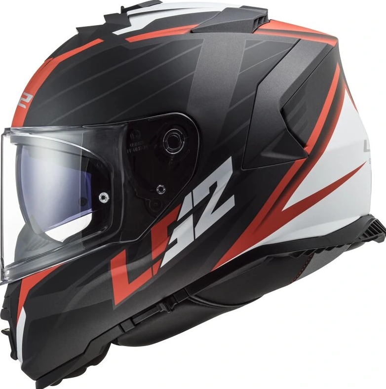 LS2 FF800 STORM II NERVE helmet - 2XL, Matt Black Red