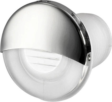 Recess fit LED courtesy light round white