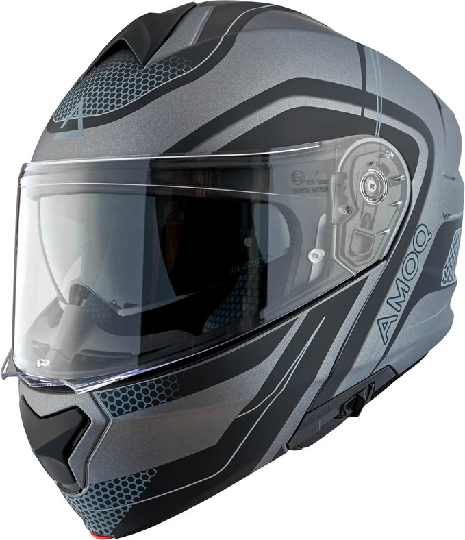 AMOQ Helmet MI100 Porto black/grey, S