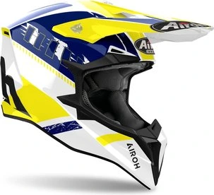 Airoh Helmet Wraaap Feel yellow blue, L