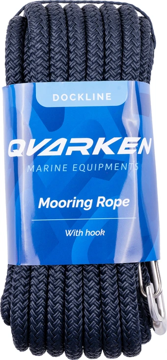Qvarken Mooring Rope Dockline with hook 14mm 6m navy