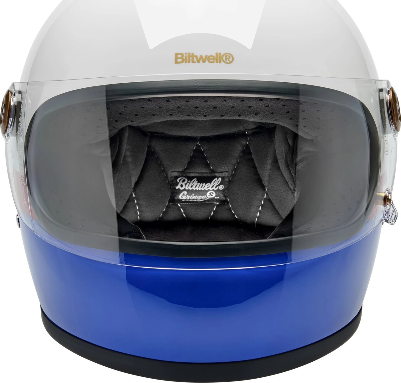 Biltwell Gringo S helmet gloss RWB, White