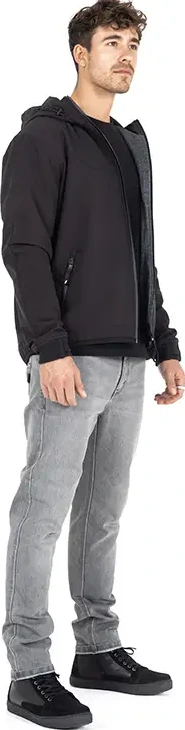 JACKET HOOD XTM V3 RIP STOP SOFTSHELL BLACK SM