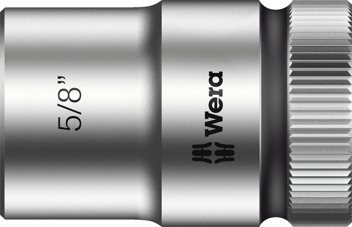 Wera Zyklop 1/2" socket - US sizes 5/8", 37 mm, Chrome