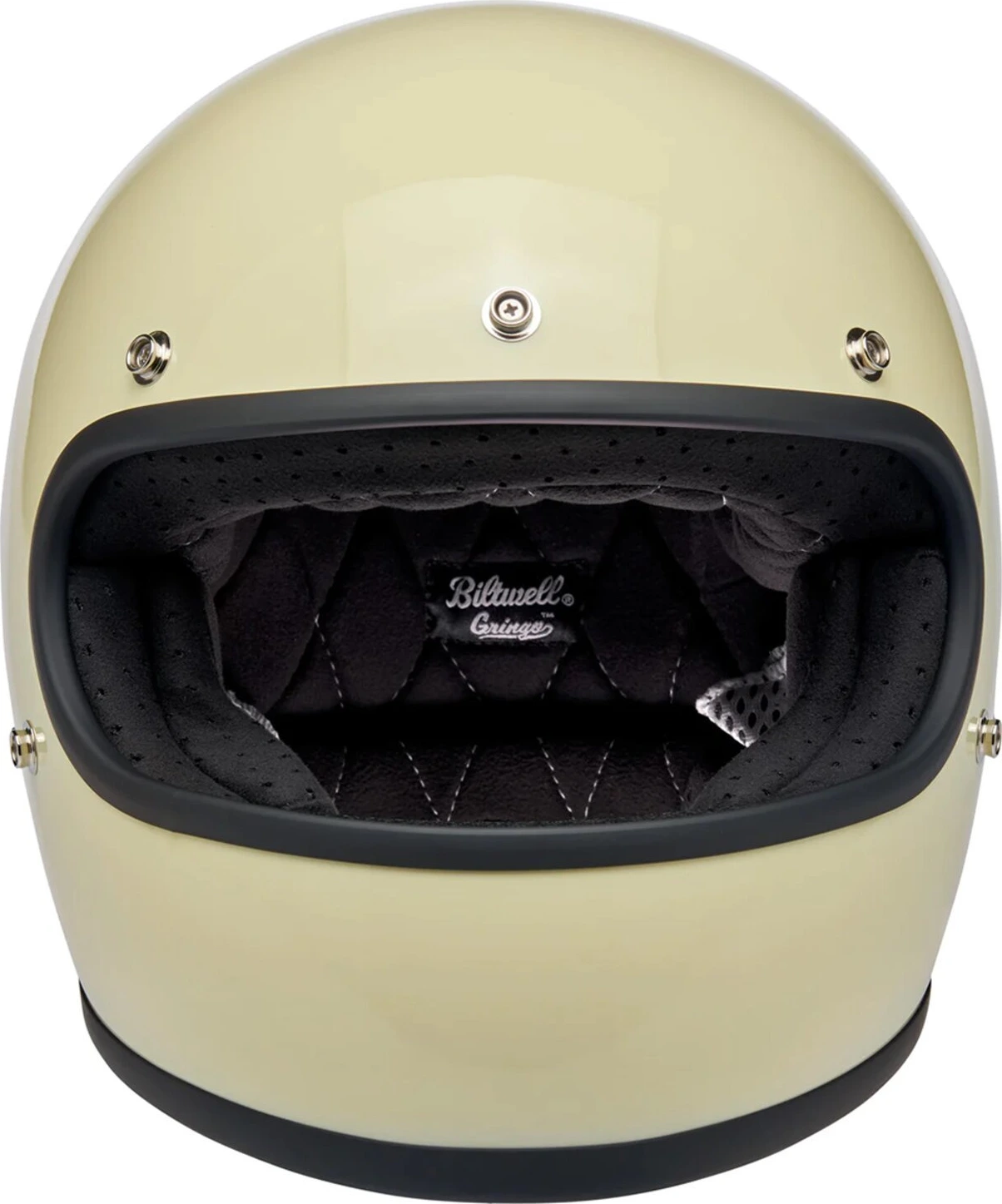 Biltwell Gringo helmet, vintage White, White, S, Gloss