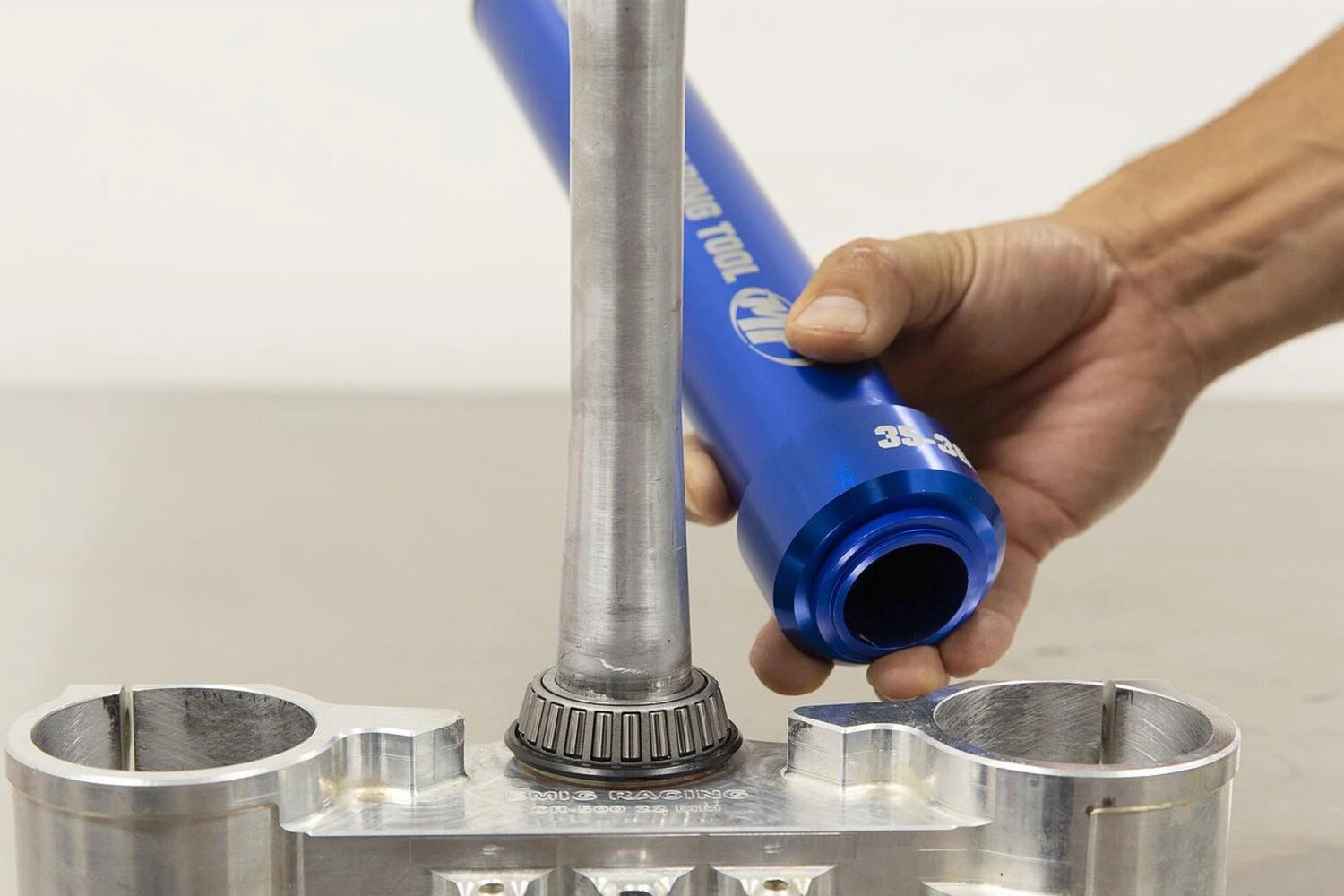Motion Pro, steering head bearing tool, Blue
