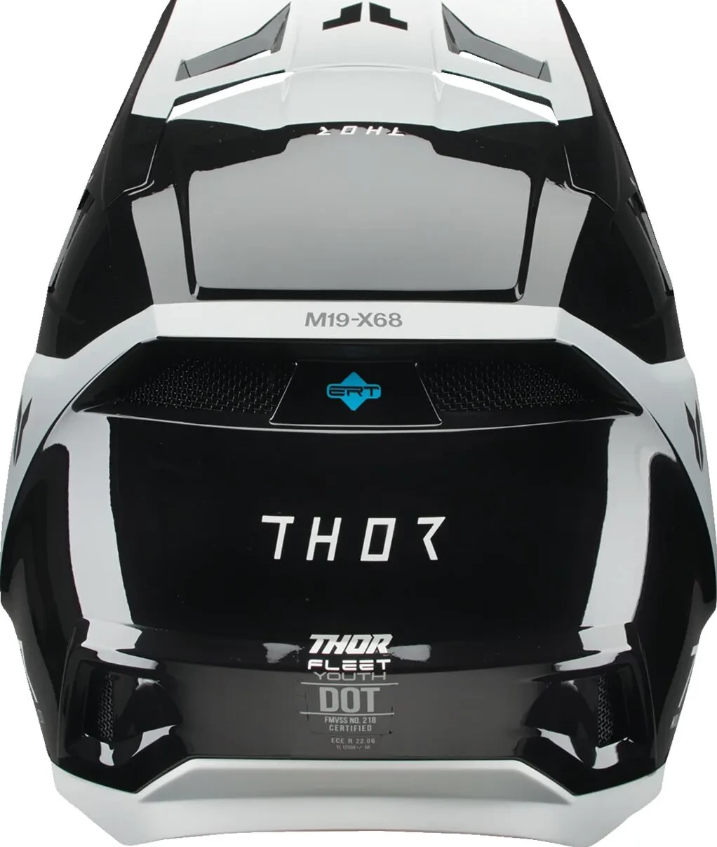 HELMET FLEET YTH STORM BK/WH M