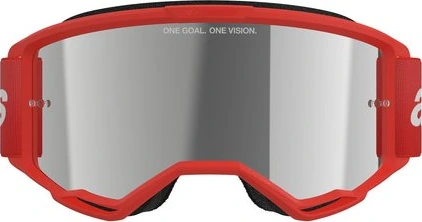Alpinestars Goggle Vision 3 WORDMARK Red/ Mirror SILVER