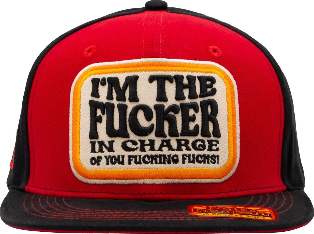 King Kerosin I'm the fucker cap, black, Red