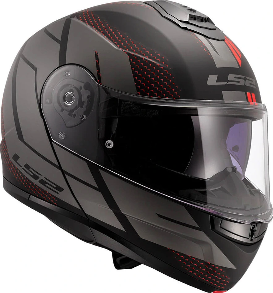 LS2 FF908 STROBE II CODE helmet - M, Black Grey