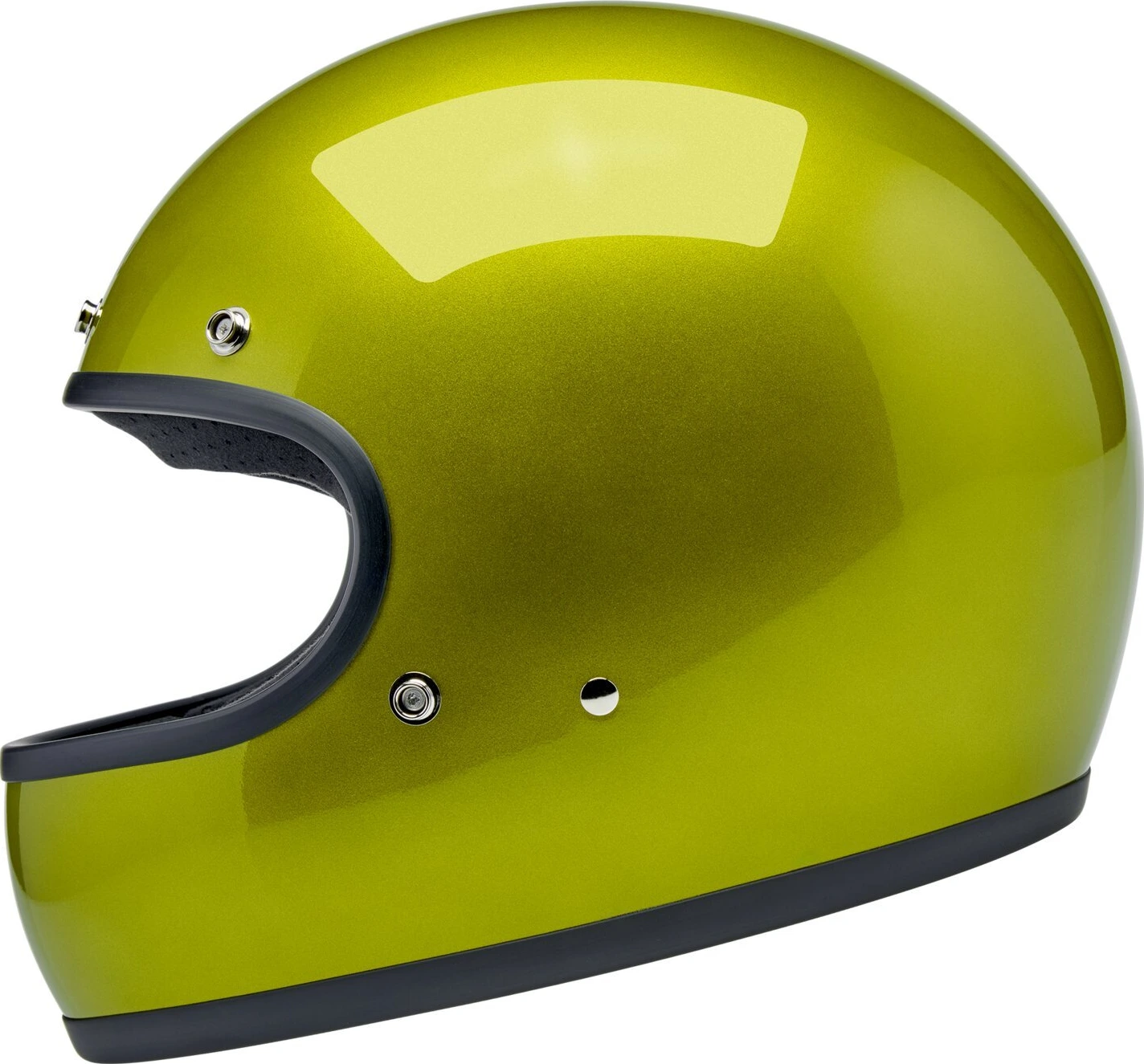 Biltwell Gringo helmet, metallic lime Yellow, S, Metallic