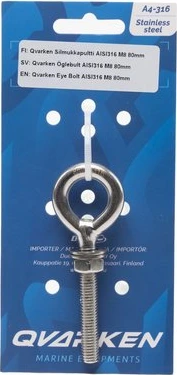 Qvarken Eye Bolt AISI316 M6 100mm