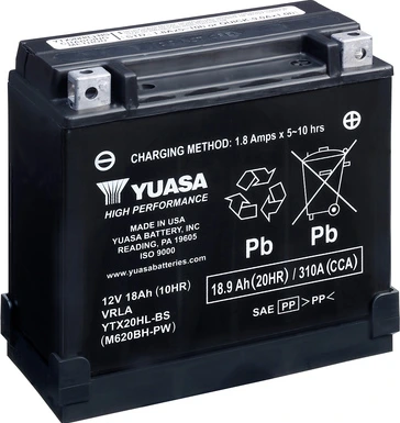 Yuasa Battery YTX20HL-BS-PW (cp) with acid pack