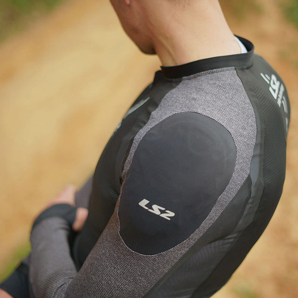 LS2 X-Armor Man Jacket - XS-S, Black Silver