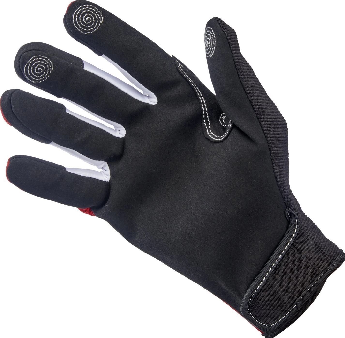 Biltwell Anza gloves, red, Black, XS