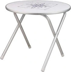 Osculati alum.fold.table 60 round