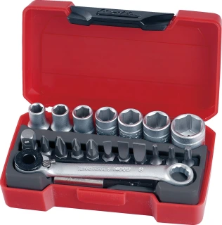 Teng Tools, 1/4" pistikute ja bitside komplekt