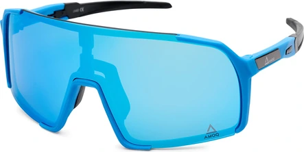 AMOQ Asteroid Sunglasses Navy - Ice Blue Mirror