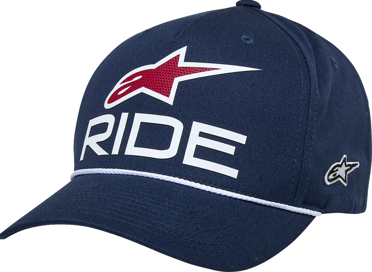 HAT CRV BILL SNP RIDE COMP NAVY/WHITE OS