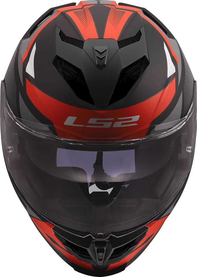 LS2 FF818 STORM III KOMAI Helmet - Black Red, S