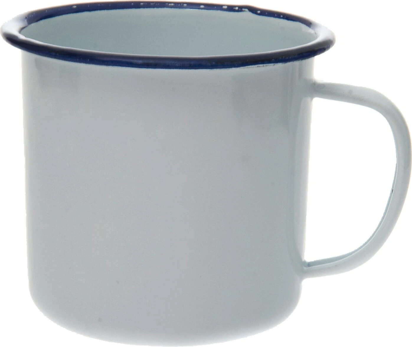 Mug enamel, White, navy