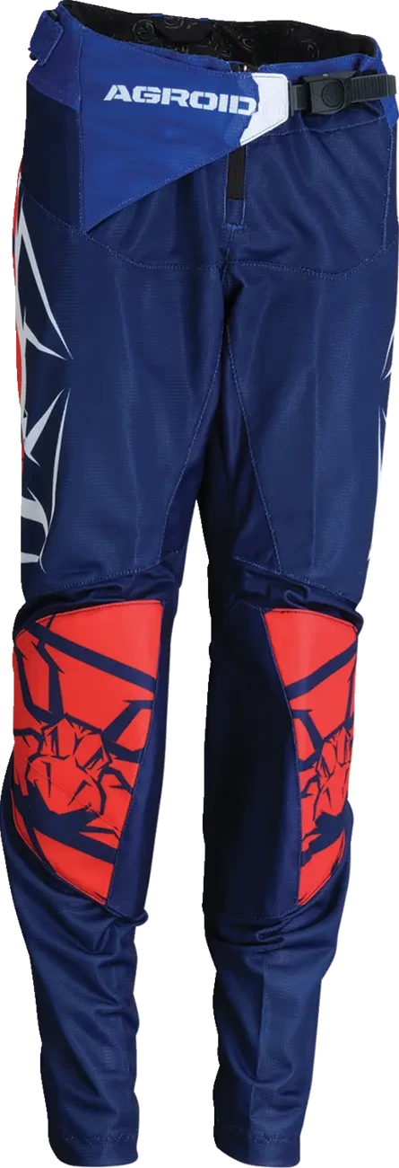 PANT AGROID YTH MESH RD/WH/BL 18