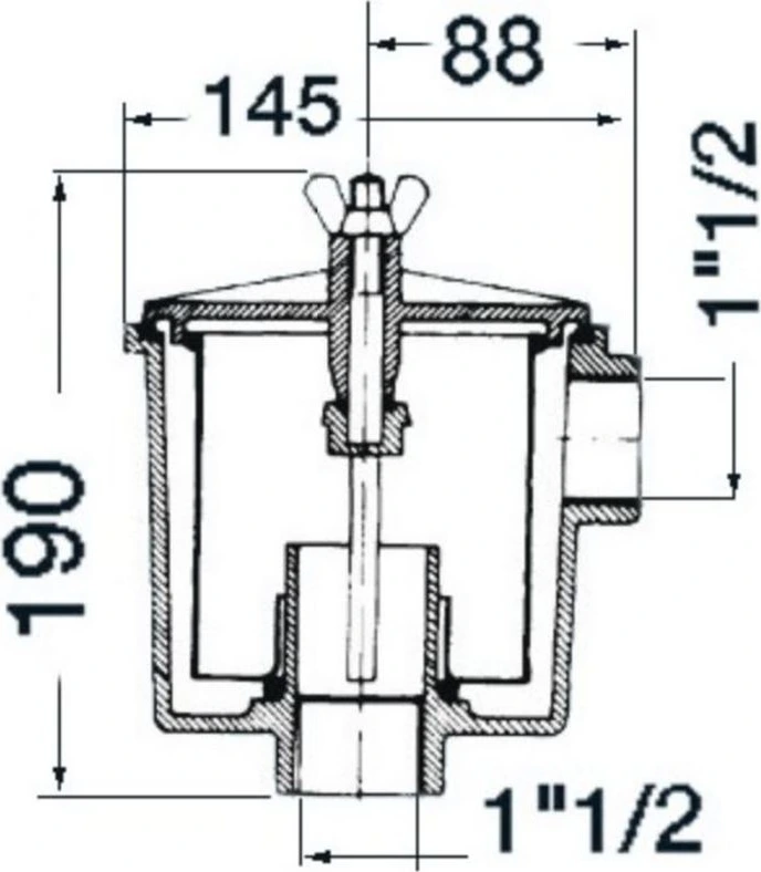 Universālais ūdens filtrs 1 1/2