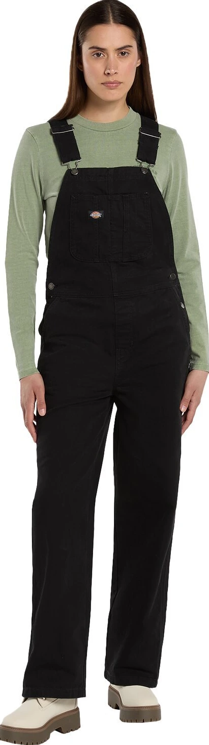 Dickies Loose canvas female bib, Black, M