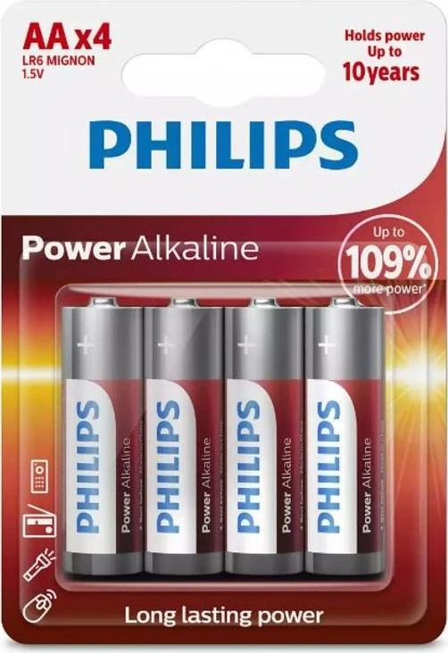 Philips battery LR6/AA Power Alkaline B4 (4pcs)