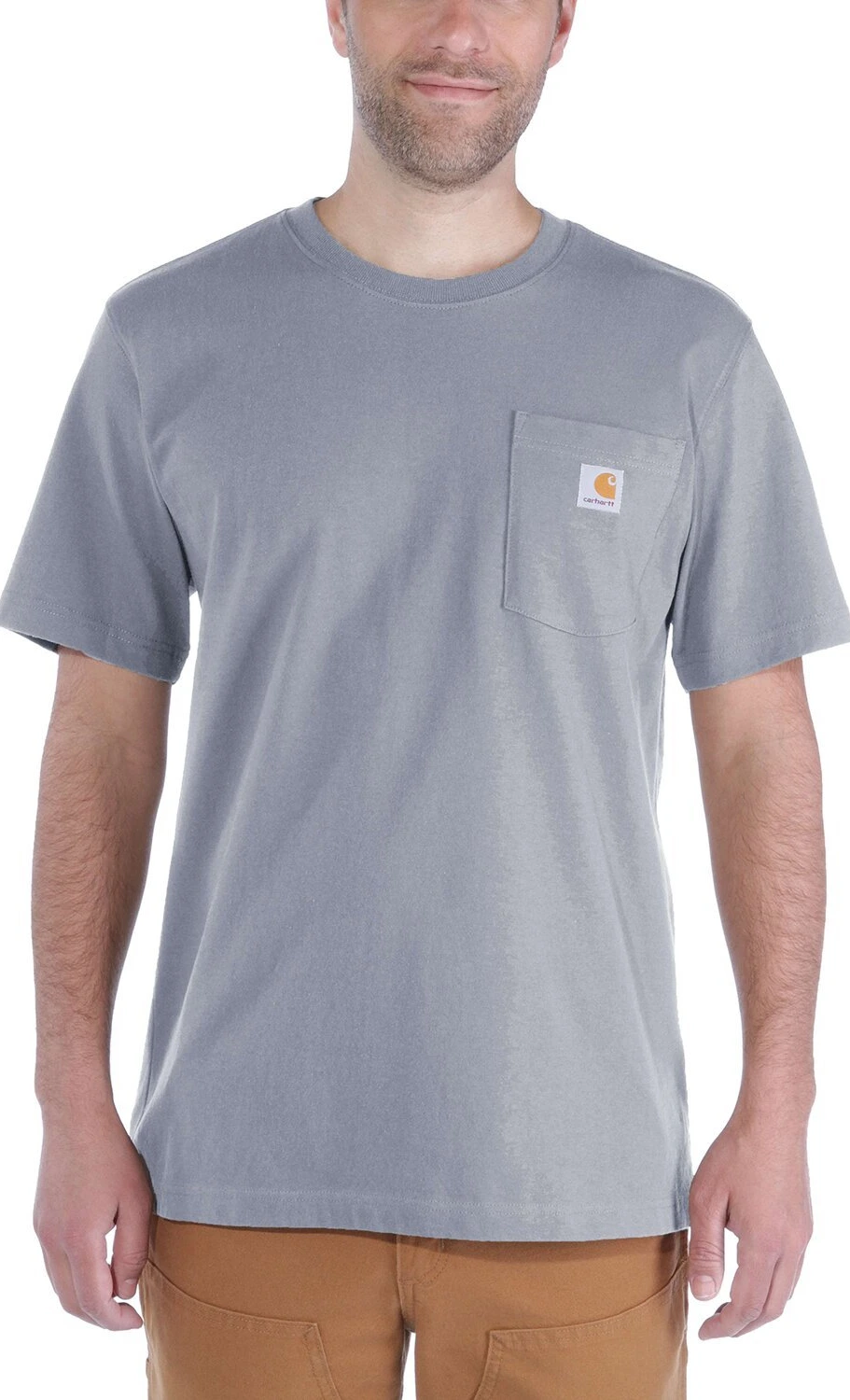 Carhartt K87 Pocket t-shirt, heather gray, M
