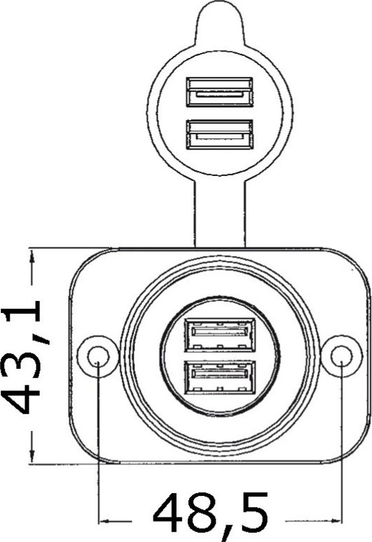 Lighter and USB socket