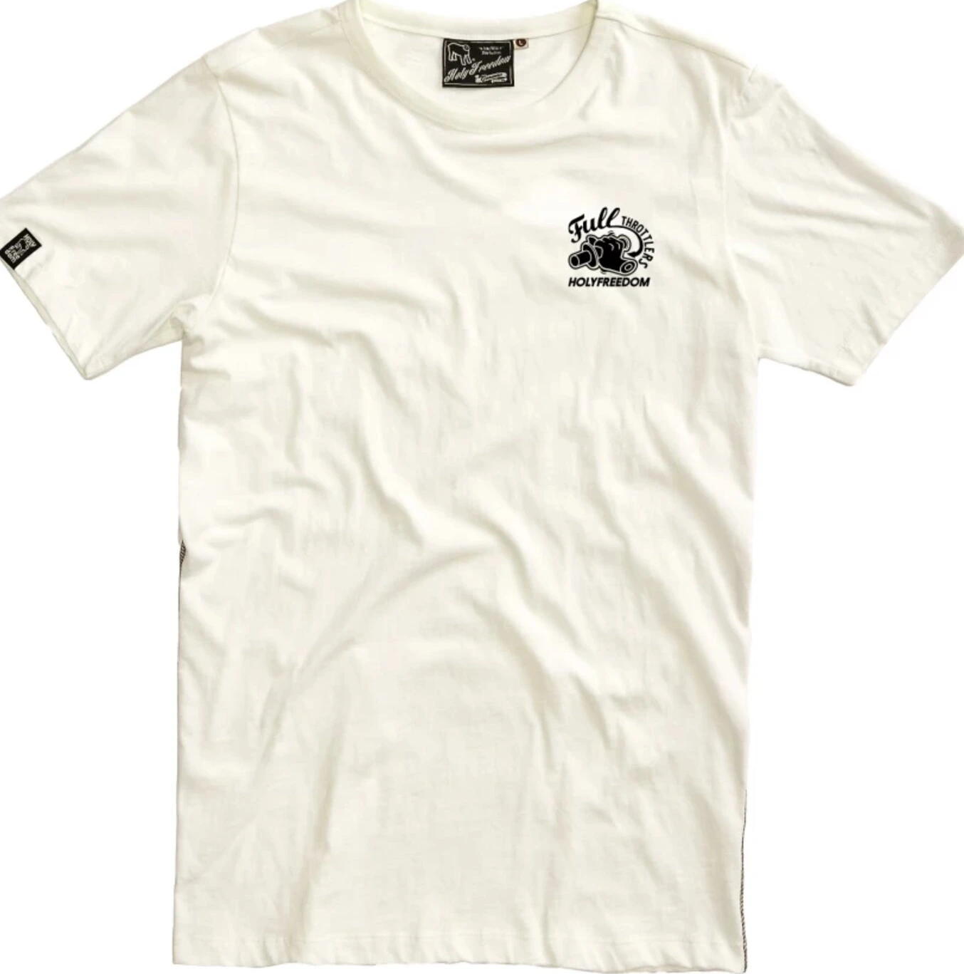 Holy Freedom Crew t-shirt, off White, White, M