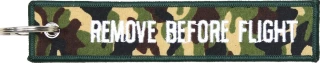 Remove before flight keychain