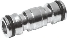 Two-way chr.brass connector