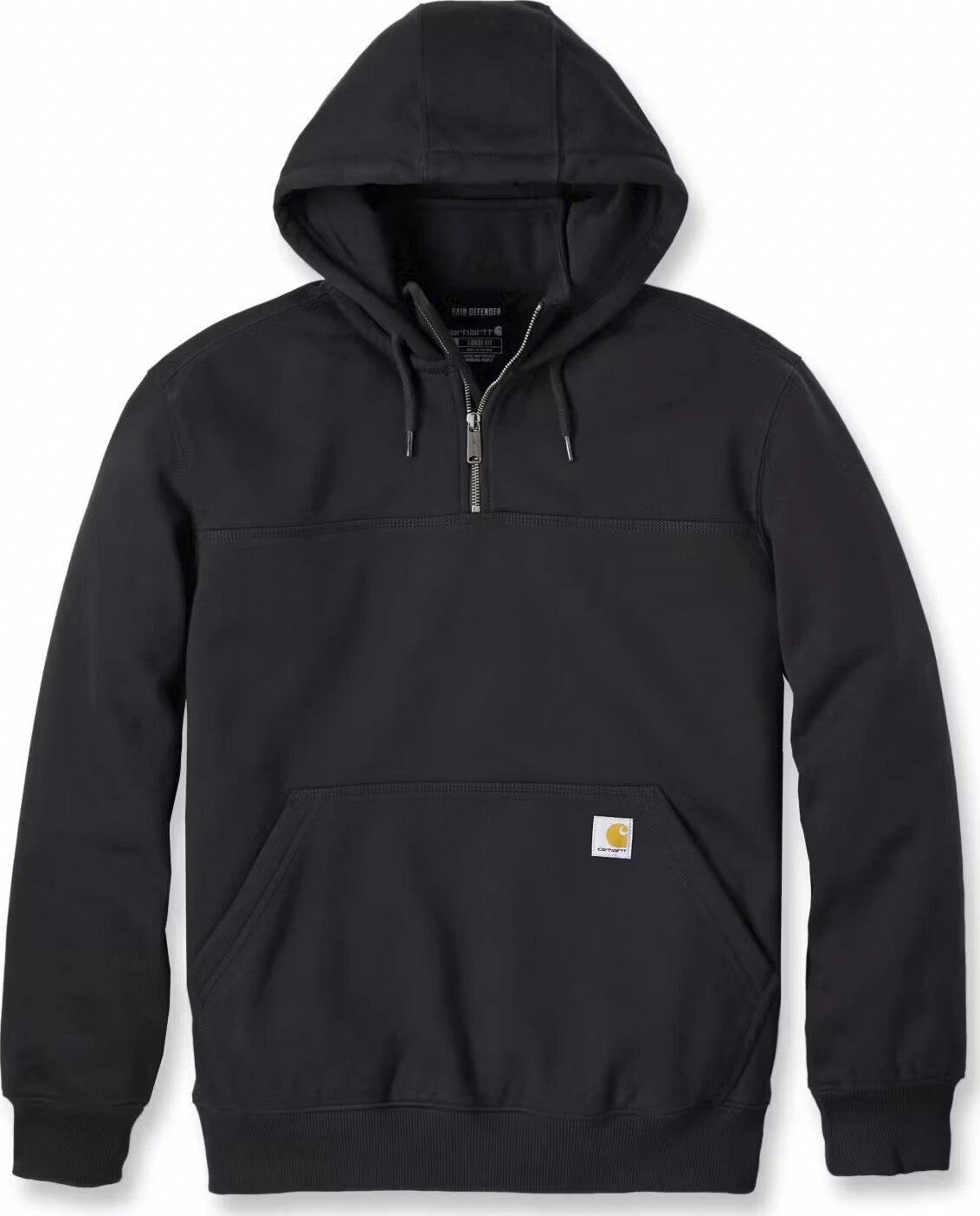 Carhartt Heavyweight Quarter zip hoodie, Black, L