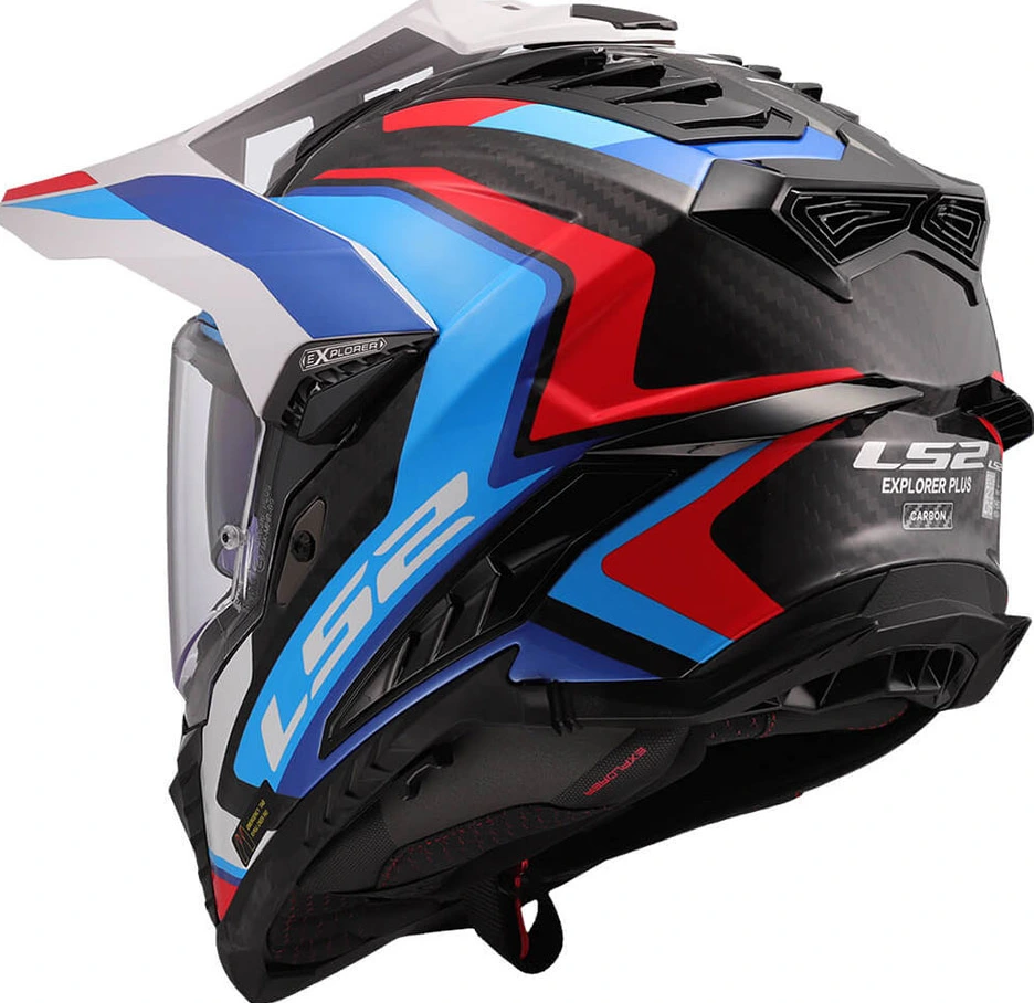 LS2 MX701 C EXPLORER FRONTIER II Helmet - White Blue, XL