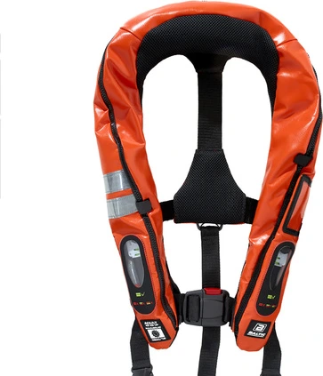Baltic Legend 165 M.E.D./SOLAS automātiski piepūšamā glābšanas veste, oranža PVC, 43+kg