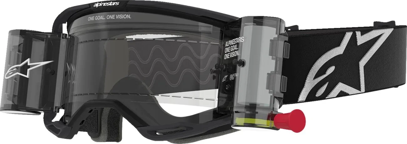 GOGGLE VISION 8 CORP BLK CLEAR ROLL-OFF