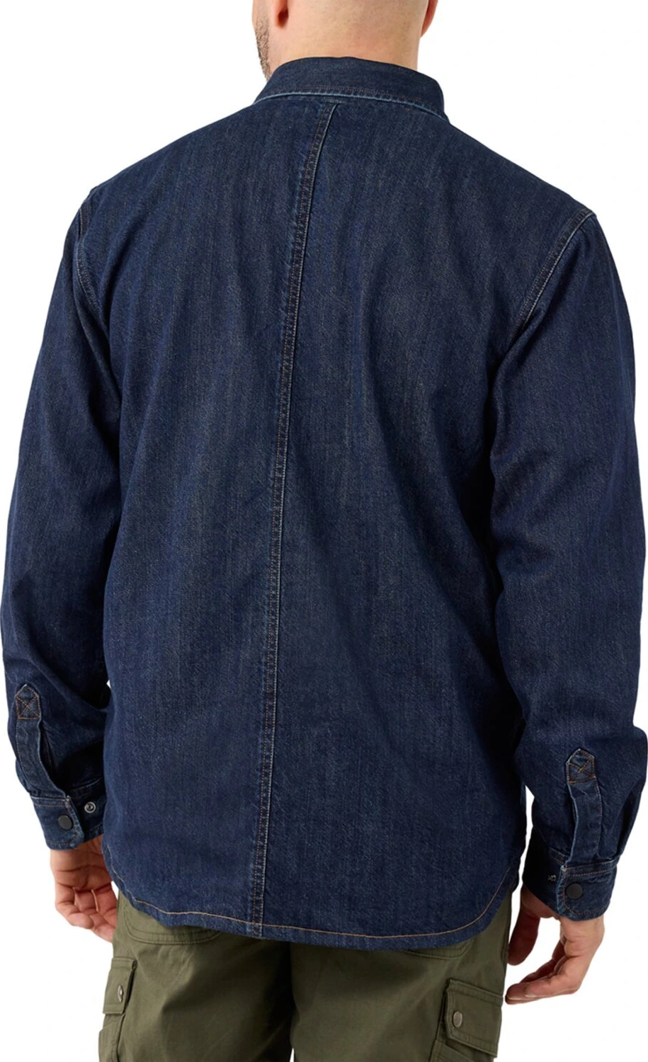 Carhartt Denim Fleece lined shirt glacier, Blue, S