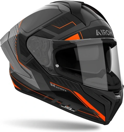 Airoh Helmet Matryx Rocket Orange Matt, XS