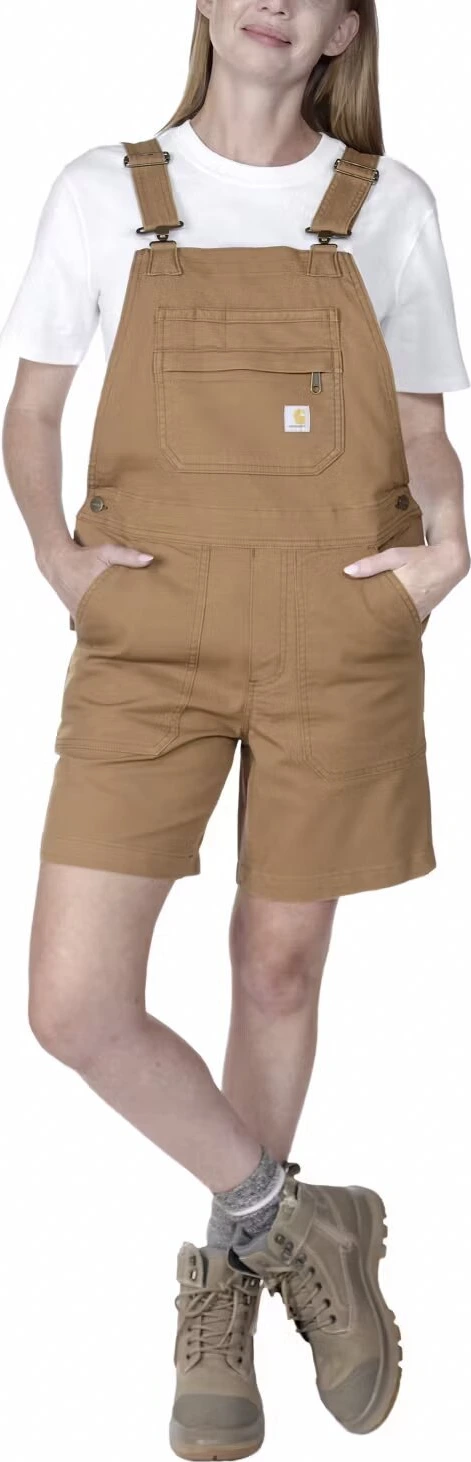 Carhartt Canvas female shortall, carhartt brown, M