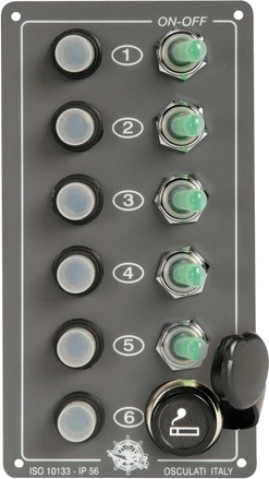 5 switches panel + lighter