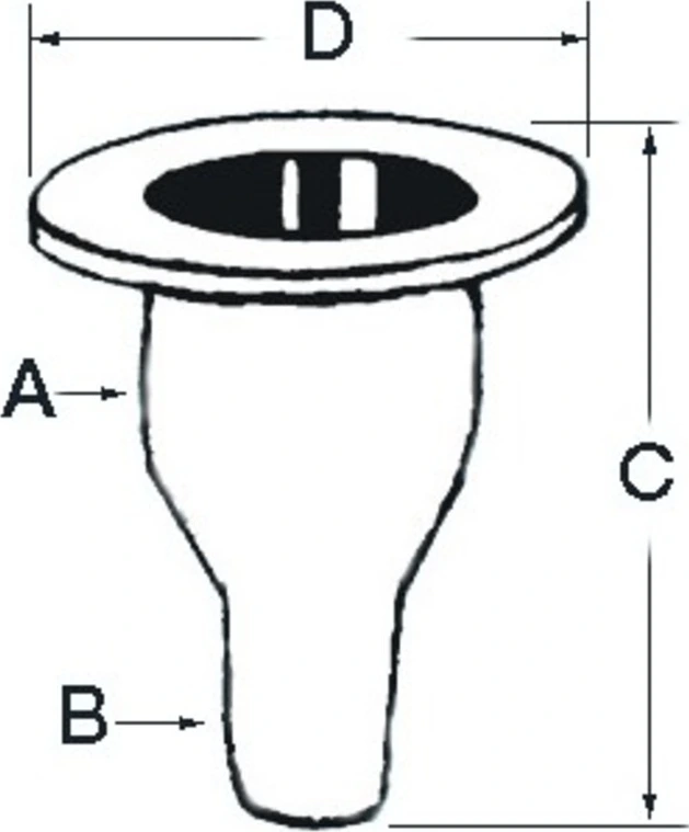 Baltas plastikinis korpuso išvadas 1 1/4"